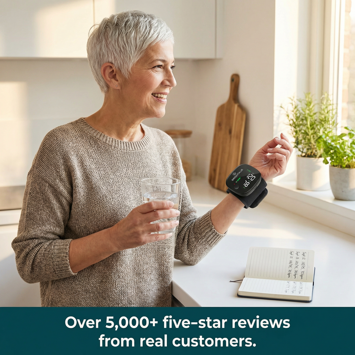 Brightaur™ Wrist Blood Pressure Monitor